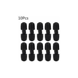 10 pièces connecteur d'eau droite équipement d'arrosage de jardin raccord d'irrigation goutte à