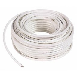 Cable télévision couronne 25 m intérieur 21-vatca blanc