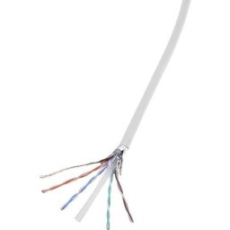 Tru Components - Câble réseau cat 6 f/utp cat 6/CCA 1567179 4 x 2 x 0.27 mm² blanc 305 m - blanc