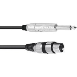 30225170 xlr Câble adaptateur [1x xlr femelle 3 pôles - 1x Jack mâle 6,3 mm (mono)] 5.00 m noir