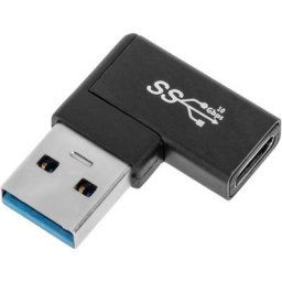 Bematik - Adaptateur usb 3.0 Type c femelle vers usb a mâle à 90 degrés