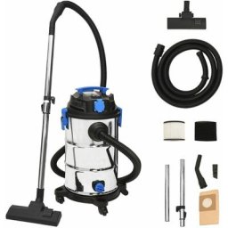 Aspirateur sec et humide 1200 w 30 l Argenté Vidaxl Argent