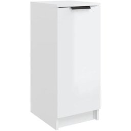 Armoire à chaussure Blanc brillant 30x35x70cm Bois d'ingénierie vidaXL - Blanc brillant