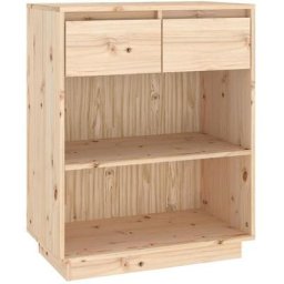Armoire console 60x34x75 cm Bois de pin solide - Hommoo