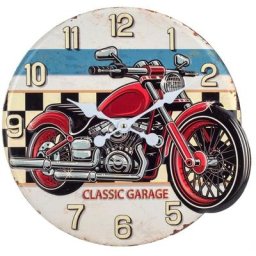 Mur Corloge Adorno Moto Wall Watch Watches 4x40x39cm 23860 - Azul - Signes Grimalt