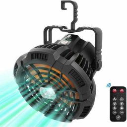 Ventilateur portable silencieux avec batterie rechargeable led, ventilateur de camping usb avec