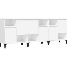 Buffets 3 pcs blanc 60x35x70 cm bois d'ingénierie Vidaxl White