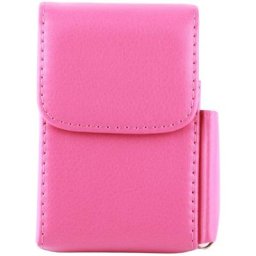 Tui à Cigarettes Litchi Motif Porte-cigarettes étui Conteneur en Cuir Pu Pochette Boîte Boîte de