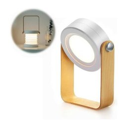 Lampe de Table, Veilleuse Télescopique Pliante Portable, Lampe de Lecture à led avec Manche en