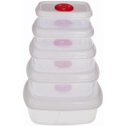 Set de 5 cocottes micro-ondes - 5 five simply smart - Blanc