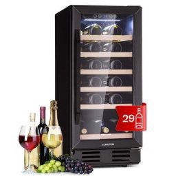 Cave a Vin, Réfrigérateur à Vin avec Porte en Verre, Cave à Vin de Vieillissement, Zone Unique,