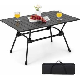 Table de Camping Pliante en Aluminium pour 4-6 Personnes Charge 50KG, Table de Pique-Nique Grande