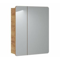 Cabinet miroir de salle de bain - h 75 x l 60 x p 16 cm - Archipel - Livraison gratuite - Beige