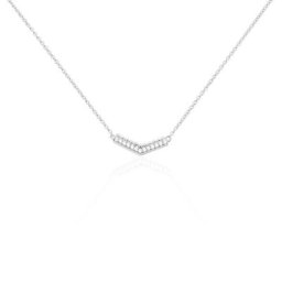 Collier Irina Argent Blanc Oxyde De Zirconium