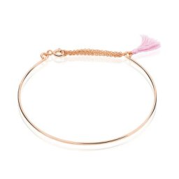 Bracelet Jonc Sibel Argent Blanc