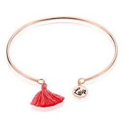 Bracelet Jonc Mona Argent Rose