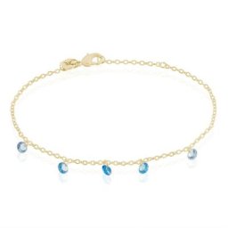 Bracelet Myosothis Plaqué Or Pierres
