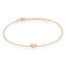 Bracelet Tallulah Argent Rose Pierre De Synthese
