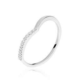 Bague Emea Argent Blanc Oxyde De Zirconium