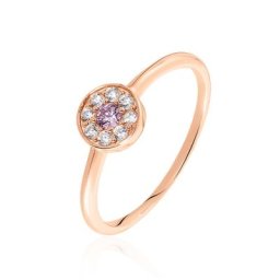 Bague Auxana Argent Rose Oxyde De Zirconium