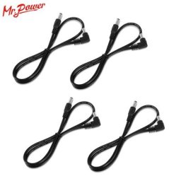 Alimentation électrique pour pédale de guitare 4 pièces Patch d'alimentation plomb câble DC