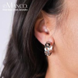 EManco-Boucles d'oreilles JOHoop en acier inoxydable pour femmes et filles bijoux coréens à la
