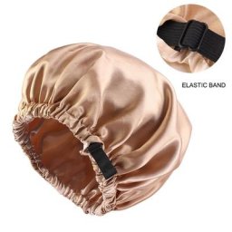 Bonnet de Nuit en Satin pour Femme pio Invisible Soins Capillaires Ronds Vêtements de Sauna