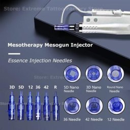 Cartouches d'aiguilles de microneedling avec Tube de seringue pour Mini Hydra stylo de timbre