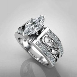 Bague large en argent 925 matiques de luxe bijoux originaux accessoires fins mariage fête de