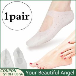 Chaussettes de soin des pieds en silicone anti-Contation gel hydratant suppression de la peau