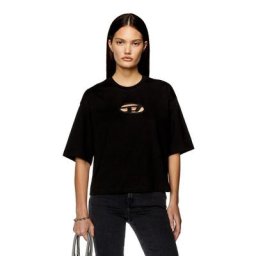 DIESEL T-shirt boxy avec D brodé