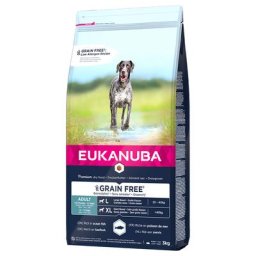 2x3kg Grain Free Adult Large Breed saumon Eukanuba - Croquettes pour chien