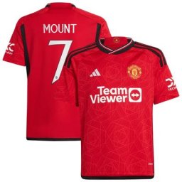 Maillot Manchester United Cup adidas Domicile 2023-24 - Enfants - avec flocage Mount 7