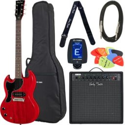 Harley Benton DC-60 Junior LH Faded C Set
