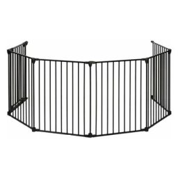 Pro Barrière pare-feu cheminée et poêle à bois - Noir - 6 pans - 73 à 370 cm - Nordlinger
