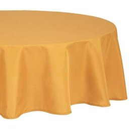 Nappe anti-tache - jaune ocre - D180 cm - Atmosphera créateur d'intérieur - Ocre