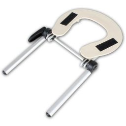 Appui tête aluminium - repose tête, tétière, appui tête - gris