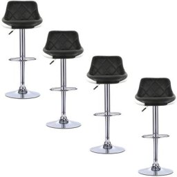 Wyctin - Hofuton Tabouret de Bar Lot de 4 avec Siège Bien Rembourré, en Cuir Artificiel Chaise de