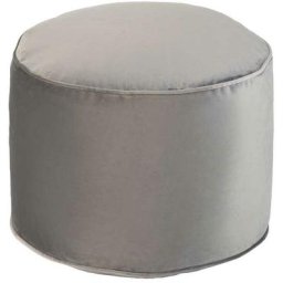 Tabouret repose-pieds rond, Pouf, Poufs de salon, pouf-pieds, ardoise - Loft 25