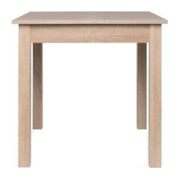 COBURG Table a manger extensible de 4 a 6 personne classique décor chene - L 80-120 x l 80 cm