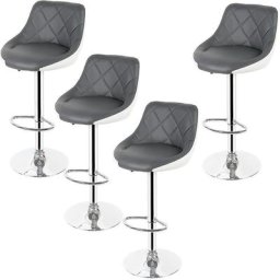 Wyctin - Hofuton Tabouret de Bar Lot de 4 avec Siège Bien Rembourré, en Cuir Artificiel Chaise de