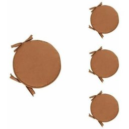Tumalagia - Lot de 4 coussins de chaise ronds Coussin rond pour table à manger et chaise avec