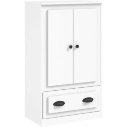 Buffet haut blanc 60x35,5x103,5 cm bois d'ingénierie Vidaxl Blanc