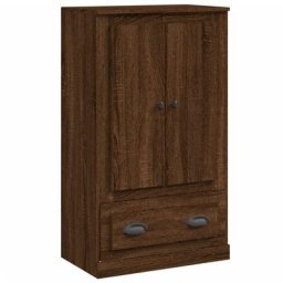Buffet haut chêne marron 60x35,5x103,5 cm bois d'ingénierie Vidaxl Chêne marron