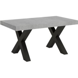 Table Traffic Extensible Dessus Ciment 90x160 Allongée 264 cadre Anthracite
