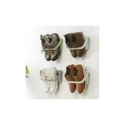 Support de Chaussure Mural Pliable, Range-Chaussures Rabattable Etagere Suspendue pour etagère de