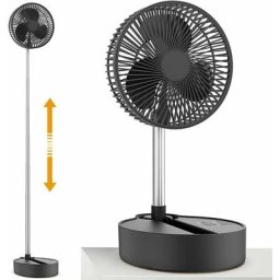 Ventilateur sur pied oscillant 10000 mAh, ventilateur de batterie portable de 20 cm, ventilateur de