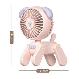 Mini Ventilateur usb Portable, Cartoon Chien Ventilateur de Bureau, Silencieux Petit Ventilateur de