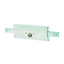 Serrure de rideau métallique horizontal à cylindre rond ø 25 mm avec 4 clés Root Accueil Serrurerie