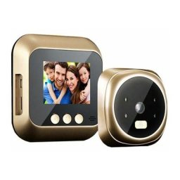 Sonnette WiFi visionneuse de porte caméra porte judas caméra de porte sonnette avec moniteur sans